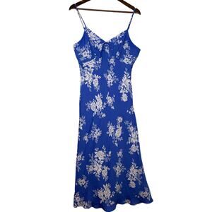Ladies LG STUNNING Summer Maxi Dress by AltarD State Blue White Floral Vacation